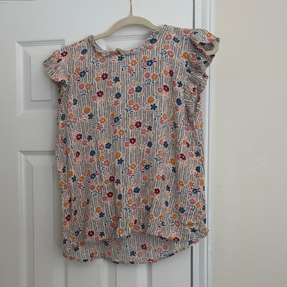 Leo & Lani Floral Print Top
